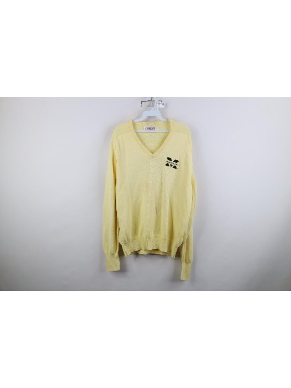 Vintage 90s Titleist Golf Mens XL Distressed University of Michigan Knit Sweater